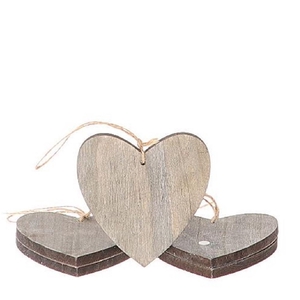 Love Deco hanging heart 25cm x5