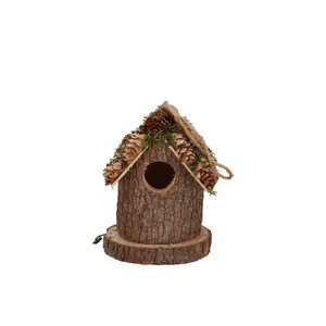 Festive Bird Nest Pine Moss 10x10x12cm