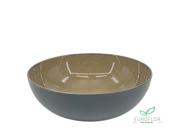 MELAMINE BOWL SOLID BROWN 25*25*H9