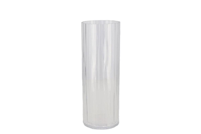 <h4>Marly Clear Vase 10x10x28cm</h4>