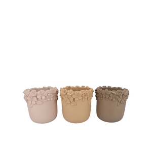 Gigi Natural Brown Mix Flower Pot Ass 20x20x17cm