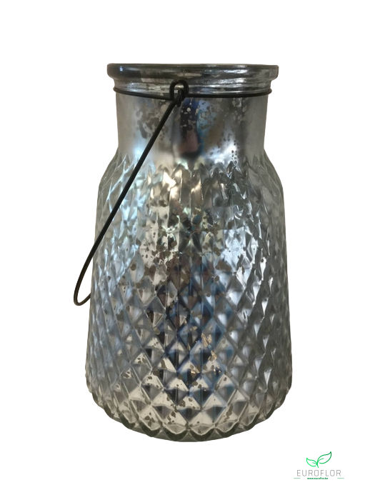 ANTIOCH HURRICANE SILVER 22X39CM OASIS-DECO