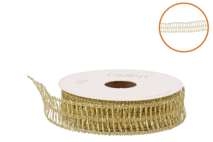 <h4>Ribbon Gritta Goud 10mx22mm</h4>