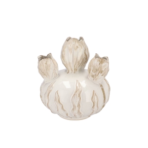 Mara White Vase Bowl Tulip 22x22x24cm Nm