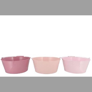 Zinc Summer Pink Mix Basic Bowl Ass 34x14x30cm