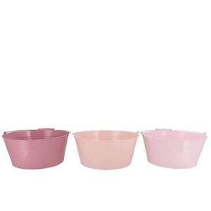 Zinc Summer Pink Mix Basic Bowl Ass 34x14x30cm