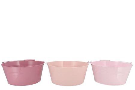 <h4>Zinc Summer Pink Mix Basic Bowl Ass 34x14x30cm</h4>