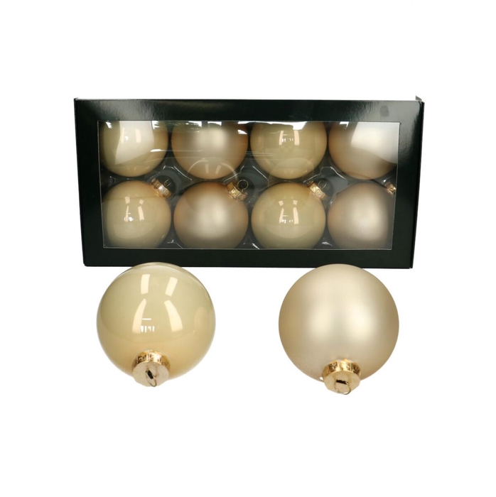 <h4>Kerstbal Bal  80mm combi x8</h4>