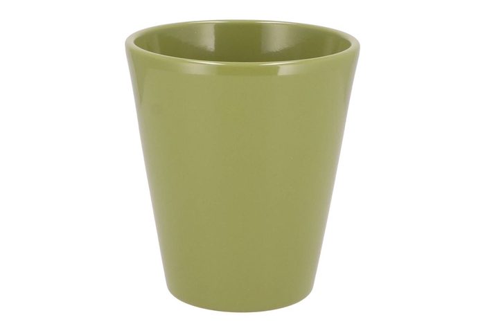 <h4>Ceramic Amazone Green Pot Orchid 15cm</h4>