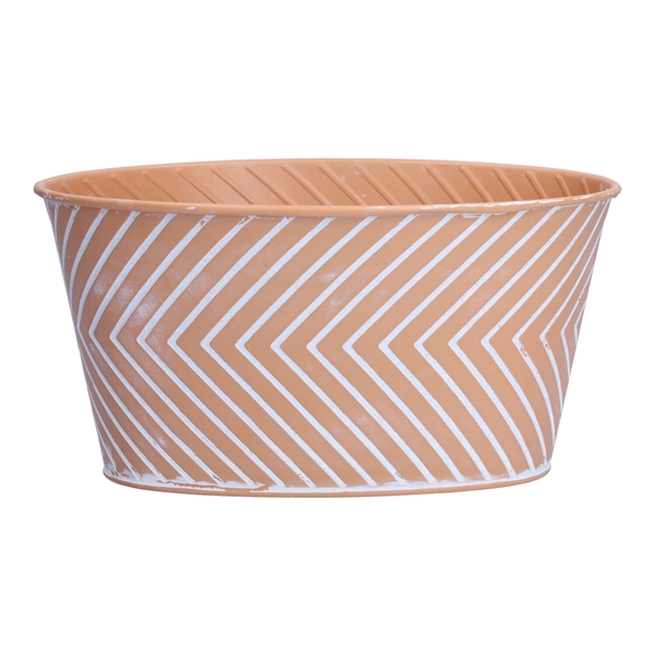 <h4>Planter Wave oval 19x13.5x10 light orang</h4>