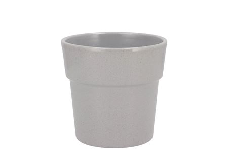<h4>Ceramic Grey Stone Pot Orchid Edge 13cm</h4>