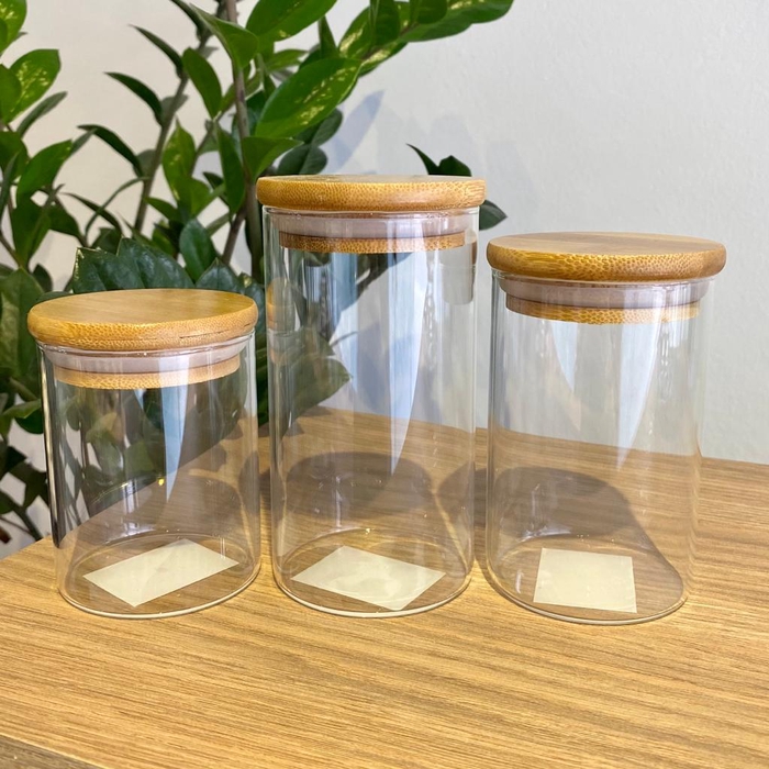 160/1 - POTE DE VIDRO COM TAMPA  G 001055 IMP