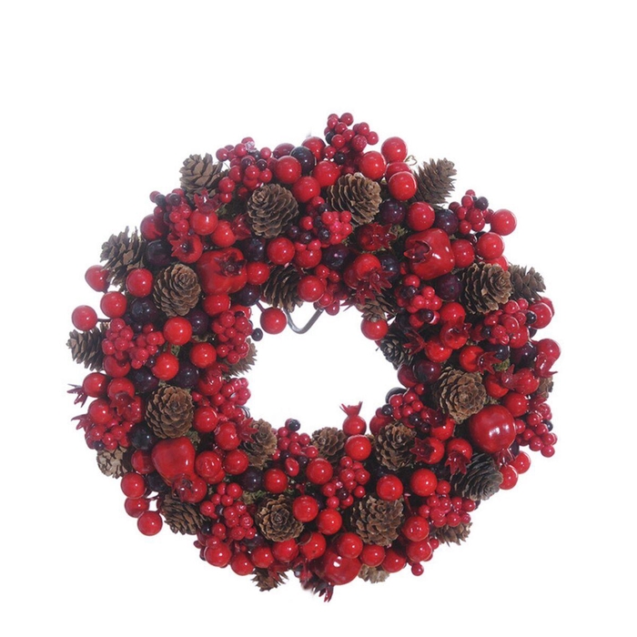 <h4>Christmas d28cm Pinecone Berry</h4>