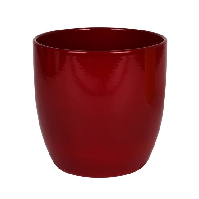 <h4>Pot Basel Ceramics Ø19xH18cm bordeaux shiny</h4>
