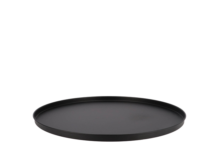 Coaster Black Tray Metal 25x25x2cm