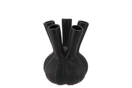 <h4>Aglio Straight Black Vase 16x16x19cm Nm</h4>