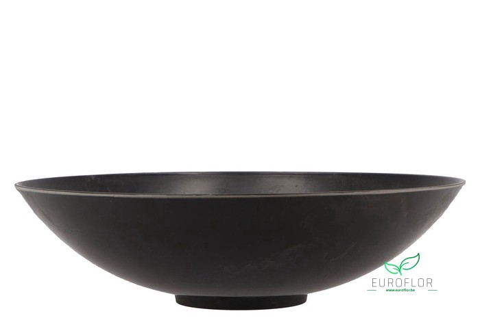 MELAMINE GREY BOWL ROUND 35X9CM