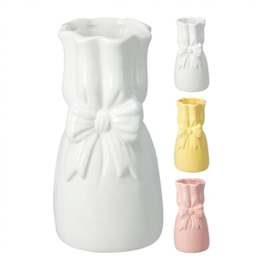 Ceramics Vase bow d08/9.5*19cm