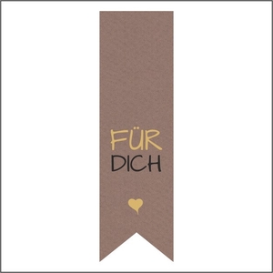 Sticker 25*85mm x250 Für Dich