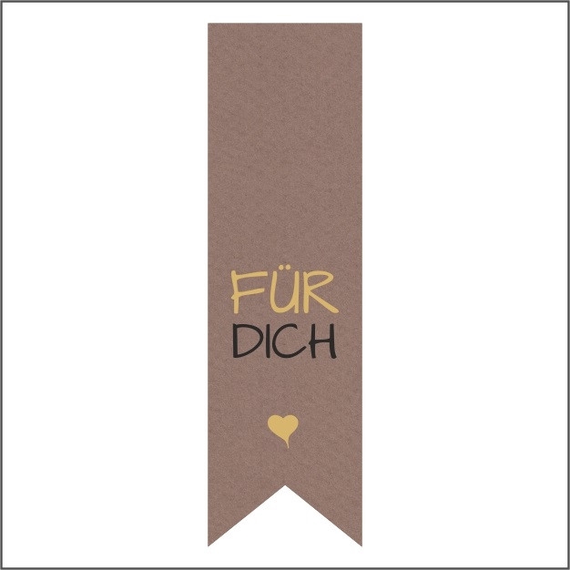 Labels Sticker 25*85mm x250 Für Dich