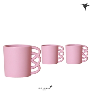 Kolibri Home Happy Mug pot pink 9 cm