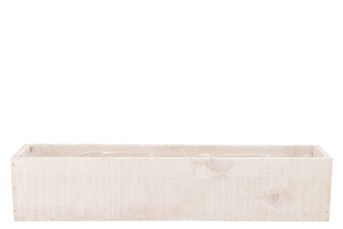 <h4>Wood Rectangle White 48x11x10cm</h4>