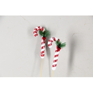 Stick Candy Cane Red/White