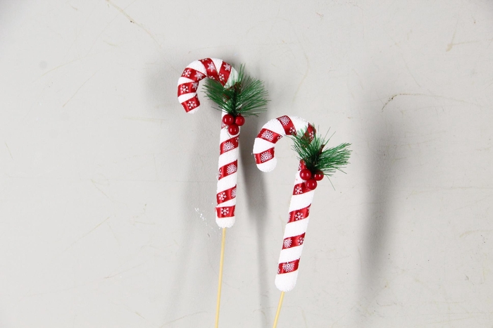 <h4>Stick Candy Cane Red/White</h4>