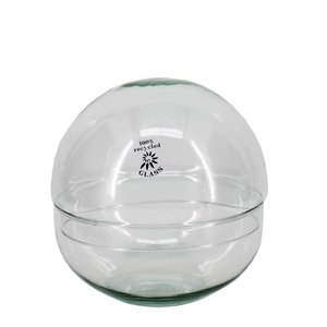 Glas Stolp Schaal d19.5*19.5cm