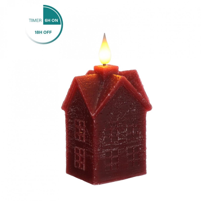 <h4>Candle LED House wax 6*5*12cm</h4>