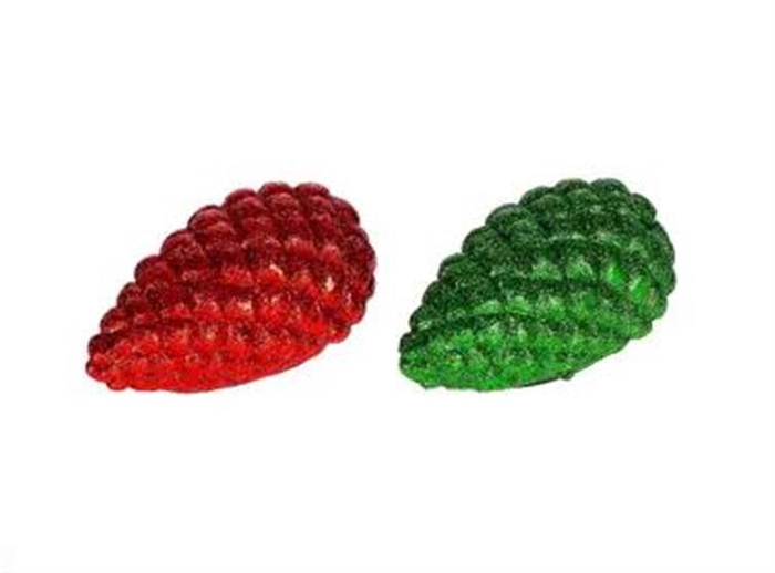 <h4>Deco Pinecone 2 Ass. Green And Red L7w7h10</h4>