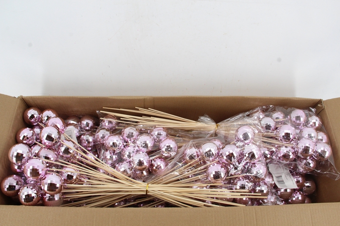 <h4>Stick Ball Mirror C. Ø6cm Pink</h4>