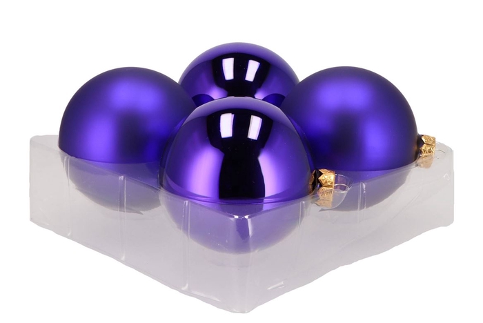 <h4>Glass Ball Purple Rain 100mm P/4</h4>