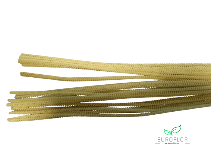 DRAAD CHENILLE GEEL 30cm 30pcs