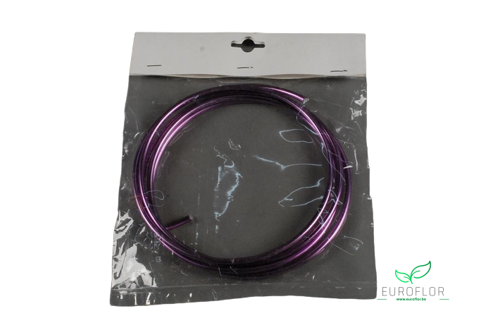 ALUMINIUM WIRE 2MM FUCHSIA 100GR 12M