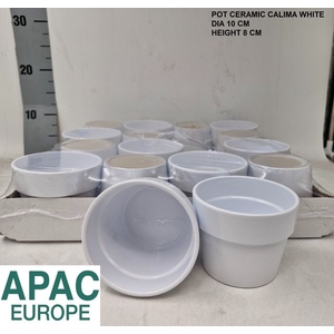 DECO POT WHITE P10