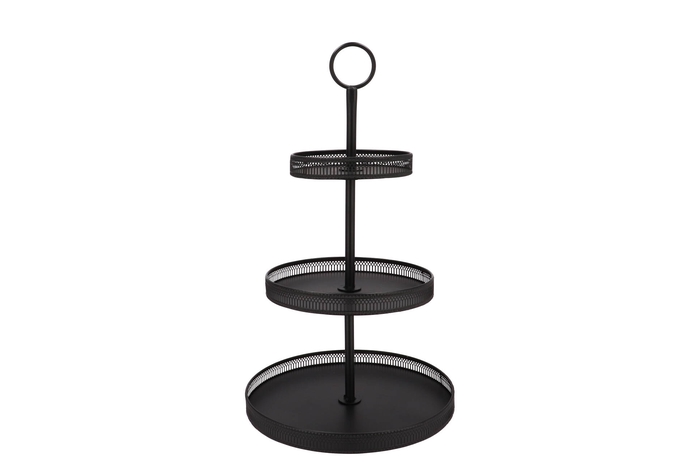 Storage Shelf Esi Metal Wild Black 37x65cm