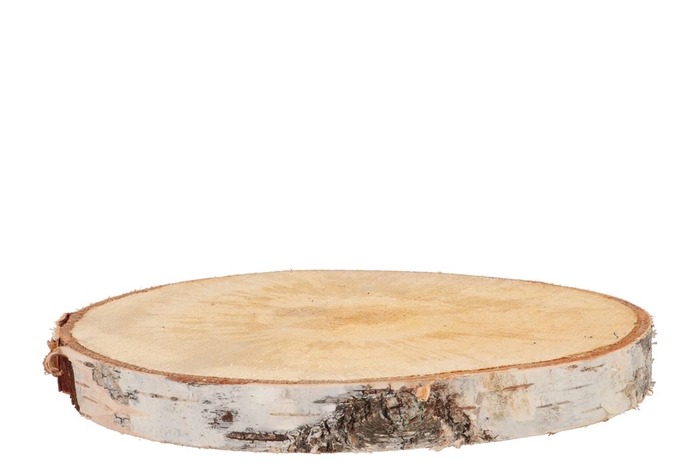 <h4>Nature Birch Slices Round D27-31cm X 3 Cm</h4>