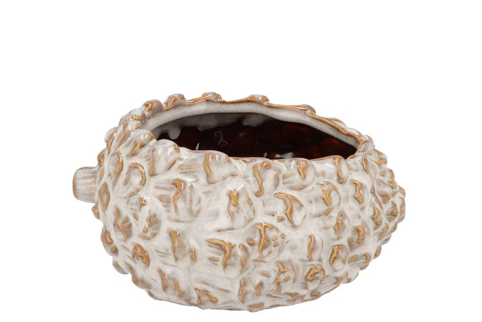 <h4>Mette White Pot 18x16x10cm</h4>