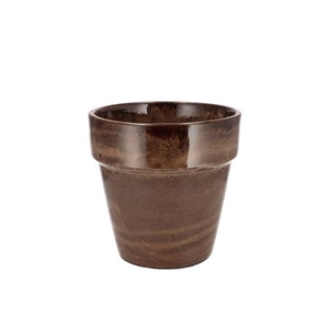 Ebbi Moss Brown Pot Glaze 14x14cm