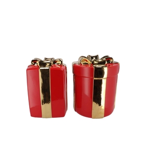 Joy Jolly Red Vase Present 16x20cm