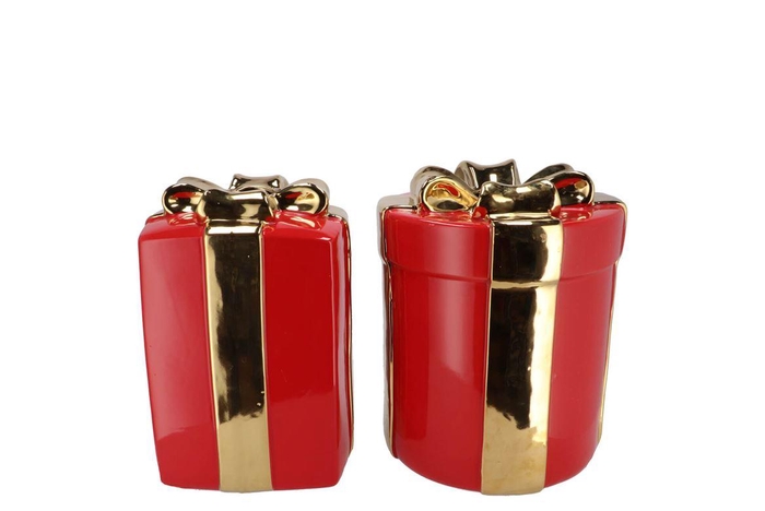 <h4>Joy Jolly Red Vase Present 16x20cm</h4>