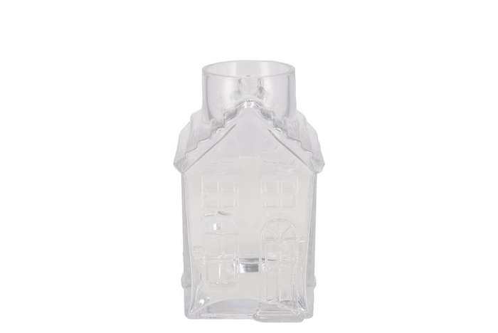 <h4>Mille Clear Vase House 13x13x22cm</h4>