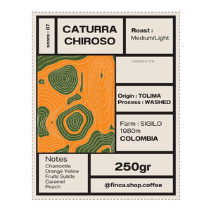 Roasted Coffee Caturra Chiroso Washed
