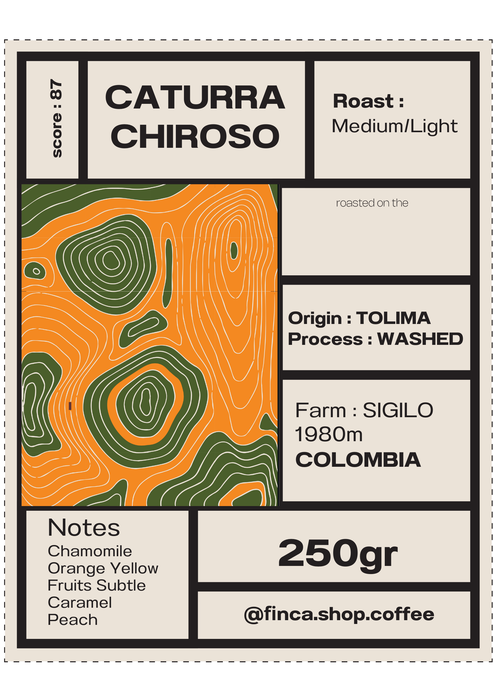 <h4>Roasted Coffee Caturra Chiroso Washed</h4>