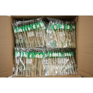 Pick champagne bottle 5x1cm+12cm stick green