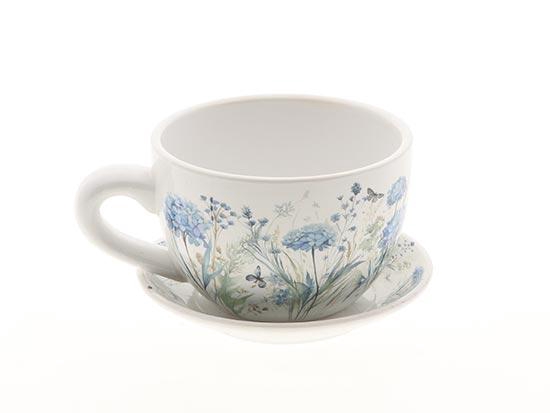 <h4>POT CUP/SAUCER FLORIN L19W15H10</h4>