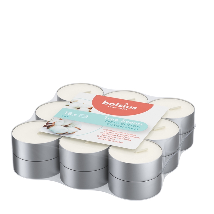 <h4>Candle Scent tealight FreshCotton x18</h4>