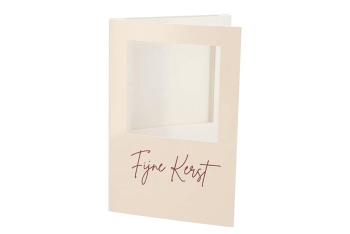 <h4>Gift Tile Card Fijne Kerst Nude 21x14x1cm</h4>