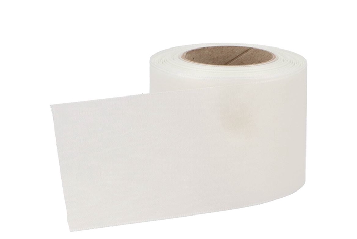 <h4>Ruban Deuil 7,5cm Blanc Par 25 Mètres</h4>